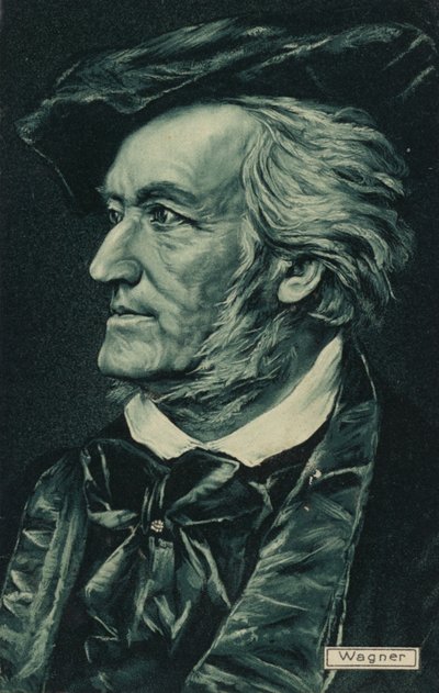 Portrait de Richard Wagner - German School