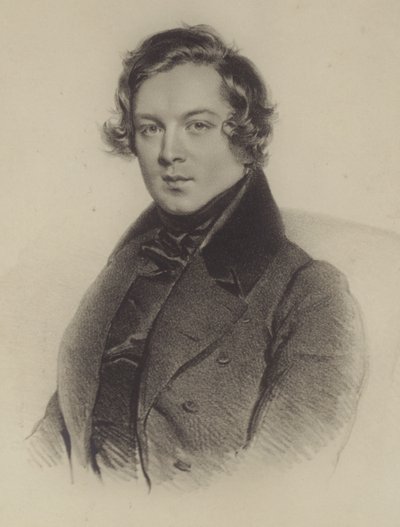 Portrait de Robert Schumann - German School