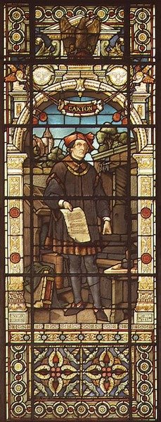 Portrait de William Caxton (c.1422-91) réalisé par Mayer and Co., firme munichoise active à Londres, c.1880 - German School