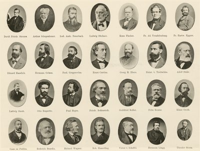 Portraits de célèbres Allemands de Ritter vom Deutschen Geiste - German School