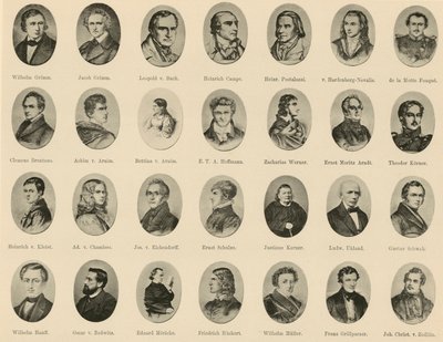 Portraits de célèbres Allemands de Ritter vom Deutschen Geiste - German School