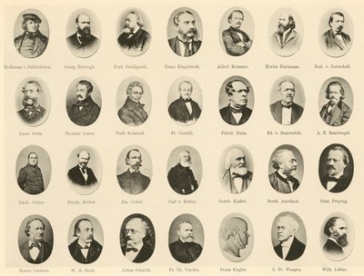 Portraits de célèbres Allemands de Ritter vom Deutschen Geiste - German School