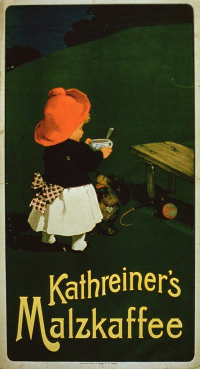 Affiche publicitaire pour le café malté Kathreiners - German School