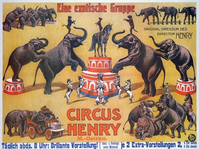 Affiche publicitaire pour le 