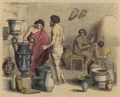 Atelier de poterie dans la Grèce antique - German School
