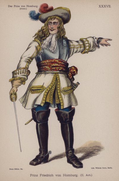 Prince Friedrich de Homburg, de Der Prinz von Homburg par Heinrich von Kleist - German School