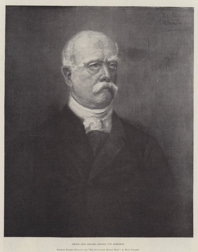 Prince Otto Eduard Leopold von Bismarck (gravure) - German School