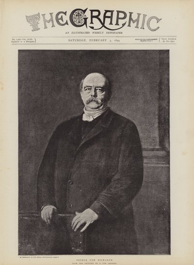 Prince Von Bismarck (lithographie) - German School