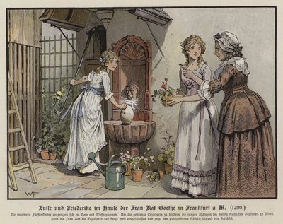 Princesses Louise et Frédérica de Mecklembourg-Strelitz chez Frau Goethe à Francfort - German School