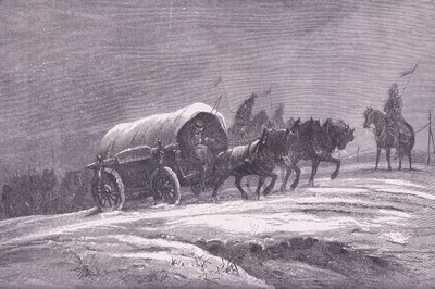 Poste de campagne prussien dans la neige, Histoire de la guerre entre la France et l