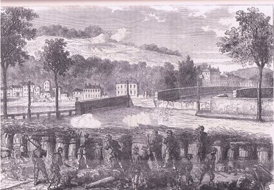 Redoute prussienne commandant le pont de Sèvres, Histoire de la guerre entre la France et l