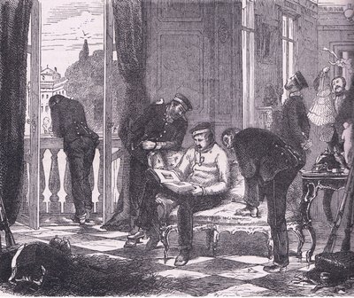 Prussiens occupant une villa près de Paris, Histoire de la guerre entre la France et l