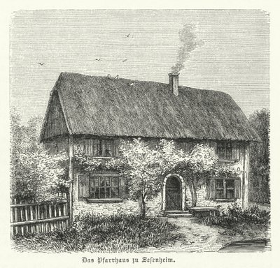 Presbytère de Sessenheim, maison de Friederike Brion, avec qui Johann Wolfgang Goethe a eu une histoire d