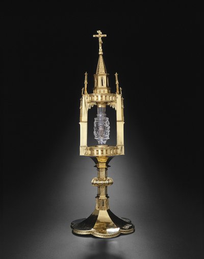 Reliquaire avec dent de Saint Jean-Baptiste, Métal: 1375-1400 - German School