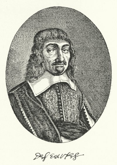 René Descartes, philosophe français (gravure) - German School