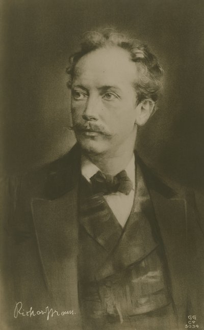 Richard Strauss, compositeur allemand (gravure) - German School