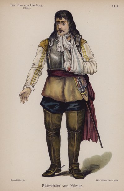 Rittmeister von Moerner, de Der Prinz von Homburg (Le Prince de Hombourg) par Heinrich von Kleist - German School