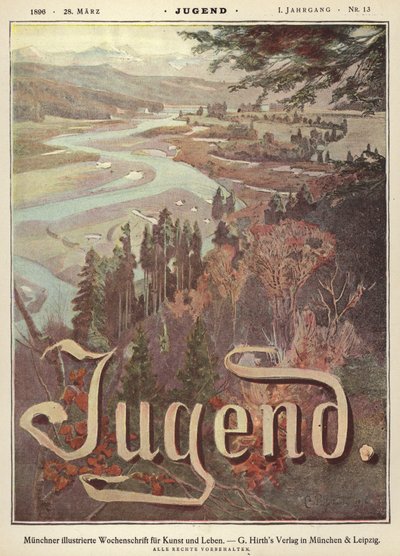 Paysage de vallée fluviale - German School