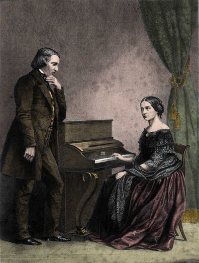 Robert et Clara Schumann, musiciens allemands - German School