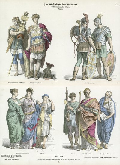 Costumes romains - German School