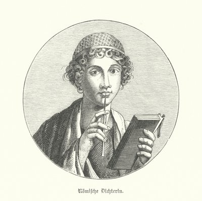 Poétesse romaine - German School