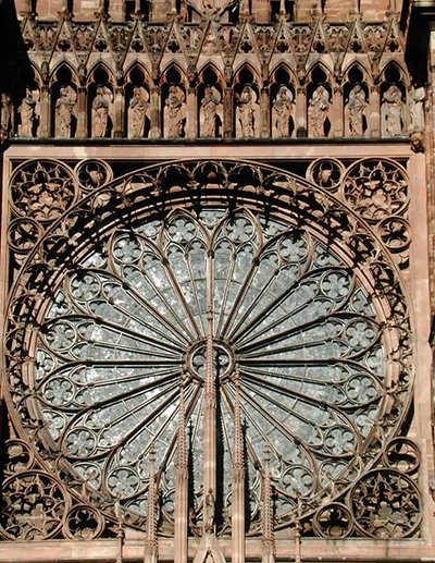Rosace de la façade ouest, commencée en 1277 - German School