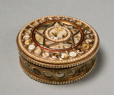 Boîte à priser ronde, vers 1800-30 - German School