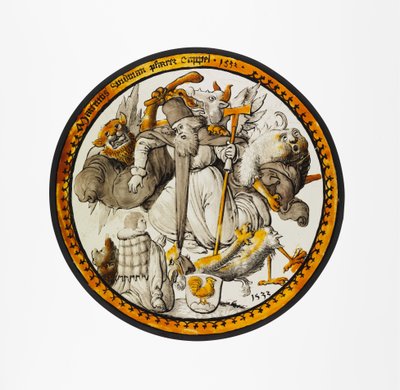 Médaillon avec la Tentation de Saint Antoine - German School