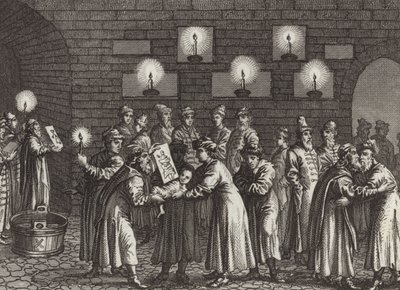 Baptême orthodoxe russe (Illustration pour Bilder-Atlas) - German School