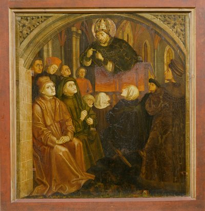 Saint Ambroise prêchant à Milan, de l