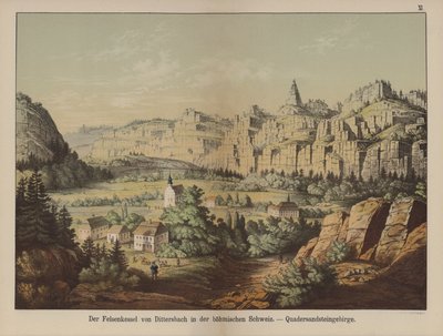 Montagnes de grès de la "Suisse bohémienne", Jetrichovice (Dittersbach), République tchèque - German School