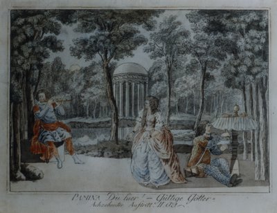 Scène de La Flûte enchantée de Wolfgang Amadeus Mozart - German School