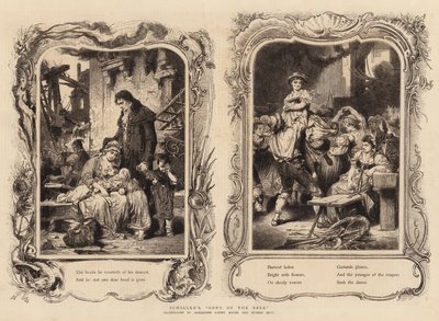 La chanson de la cloche de Schiller (gravure) - German School