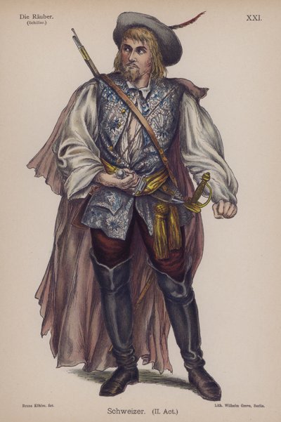 Schweizer, de Die Räuber (Les Brigands) par Friedrich Schiller - German School
