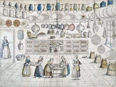 Serviteurs dans la cuisine, Allemagne - German School