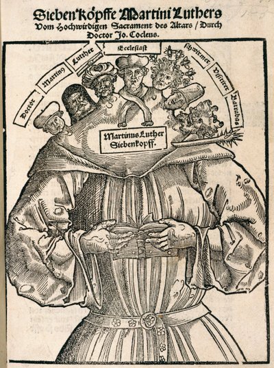 Martin Luther à sept têtes - German School