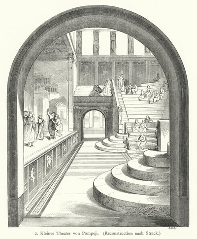 Petit théâtre de Pompéi, Rome antique - German School