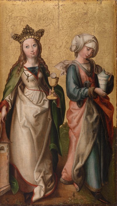 Sainte Barbe et Sainte Marie-Madeleine - German School