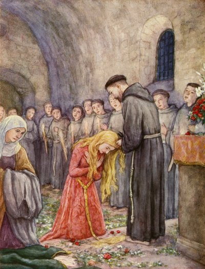 Saint François coupant les cheveux de Sainte Claire d
