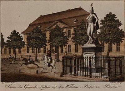 Statue du général von Ziethen à Wilhelm Platz, Berlin - German School