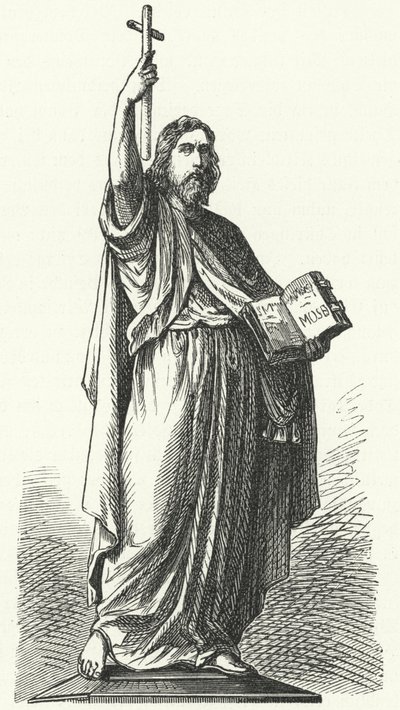 Statue de Saint Boniface (c675-754), missionnaire anglo-saxon dans les régions germaniques de l