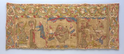 Étole avec le martyre de Sainte Catherine, Rhineland, vers 1200 - German School