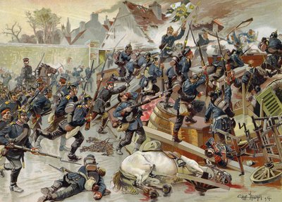 Assaut de la grande barricade à l