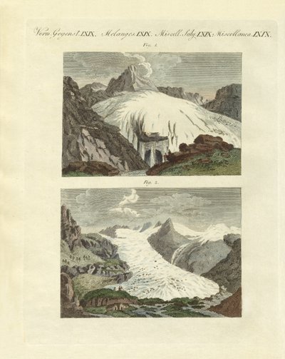 Glaciers étranges comme la naissance de grands fleuves - German School