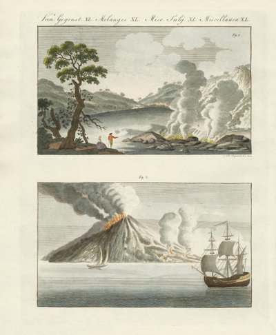 Objets volcaniques étranges de la sous-Italie - German School