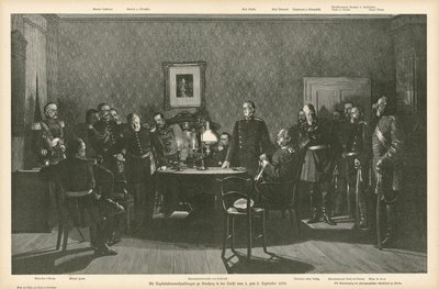 Négociations de reddition à Donchery, France, 1-2 septembre 1870 - German School