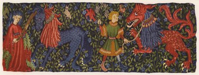 Tapisserie représentant des créatures mythiques - German School