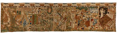 Bande de tapisserie représentant le Prophète Balaam et l