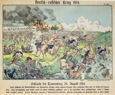 La bataille de Tannenberg, 24 août 1914 - German School