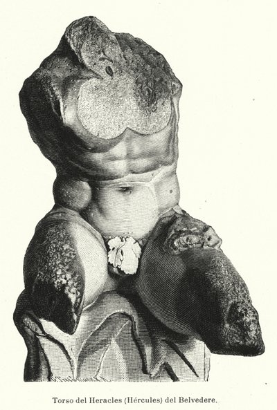 Le Torse du Belvédère, sculpture romaine traditionnellement considérée comme une représentation d
